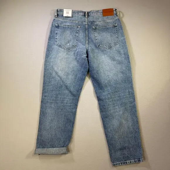 Lucky Brand Women's Mid-Rise Relaxed-Leg Boy Jeans, Easy Like Sunday, 30/10 $99 - Picture 3 of 8